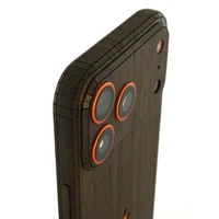 iPhone 17 Pro cover in black walnut.
