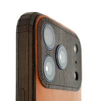 Apple iPhone 17 leather & wood combo cover