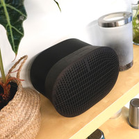 Black ebony wood cover for Sonos Era 300.
