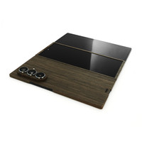 Ebony is an elegant choice for wood cover on Samsung TriFold phone.