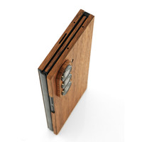 Walnut TriFold cover adds grip and protection without the bulk of a case.
