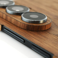 We even wrap the camera bump in real wood.