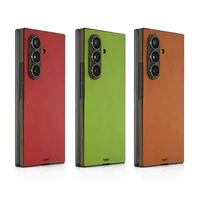 Samsung Galaxy Z TriFold leather and wood combo cover