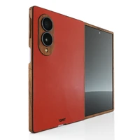 Keep your Fold8 folding phone slim and elegant with a Toast wood and leather combo cover.