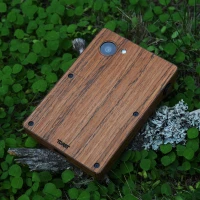 Teak wood cover for Light Phone 3 by Toast.