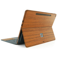 Teak cover for Surface Pro 12 inch tablet.