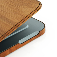Detail of Surface Pro 12 wood cover by Toast.