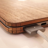 Wooden case MacBook Air M2 in walnut.  Only Toast has side wraps and allow for full access to ports.