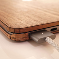 Wooden case MacBook Air M2 in walnut.  Only Toast has side wraps and allow for full access to ports.