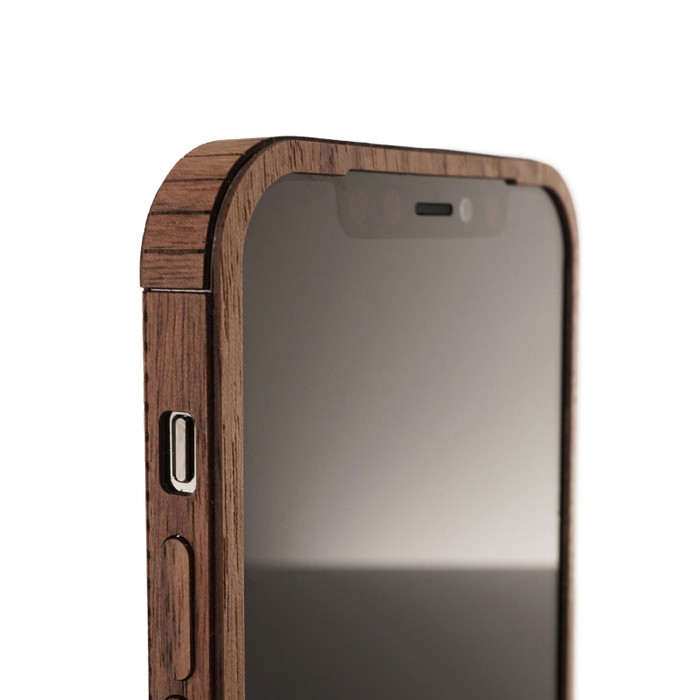 Ultra thin iPhone 12 Mini Slim Case made of wood