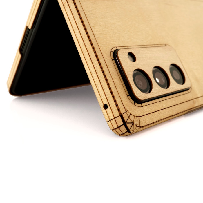 Real Wood Galaxy Z Fold4 Covers, Toast