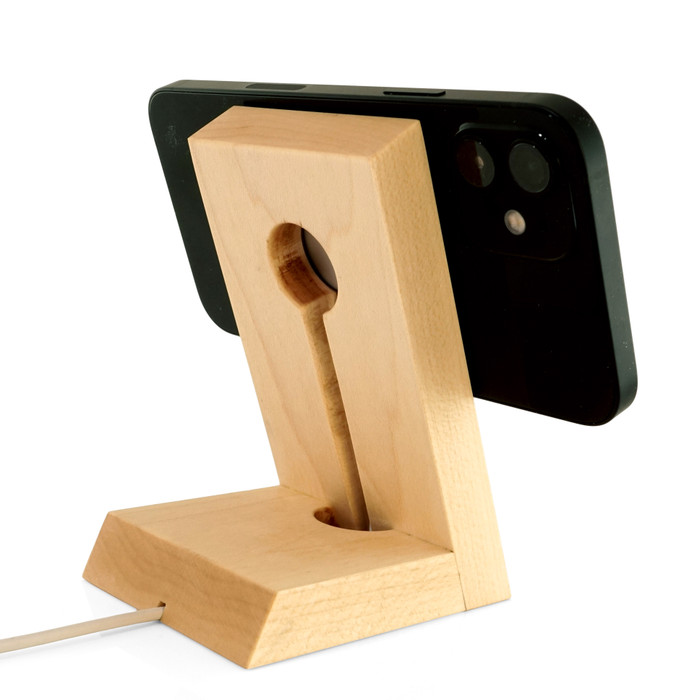 MagSafe Charger Stand (solid hardwood)