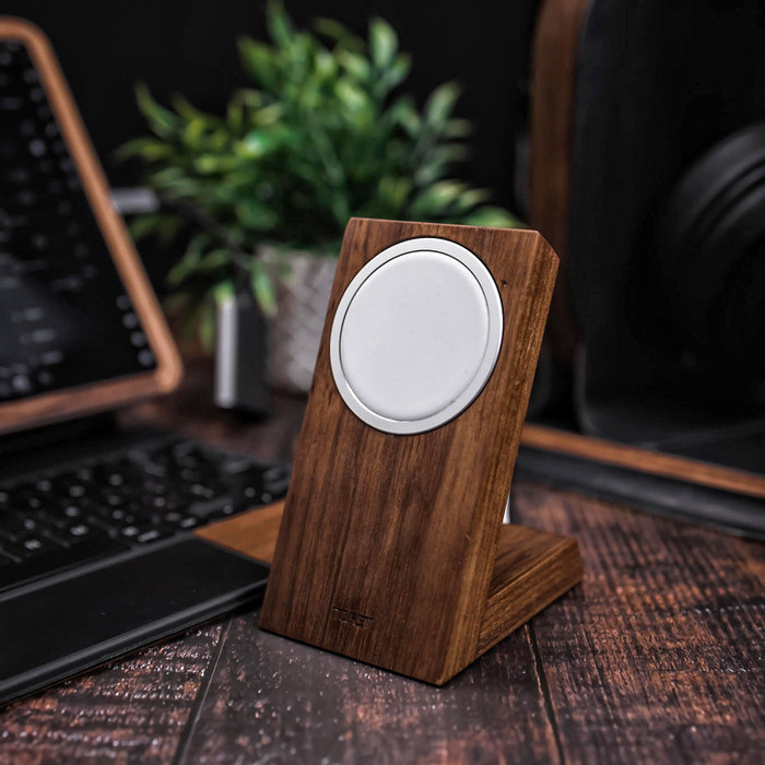 MagSafe Charger Stand (solid hardwood)