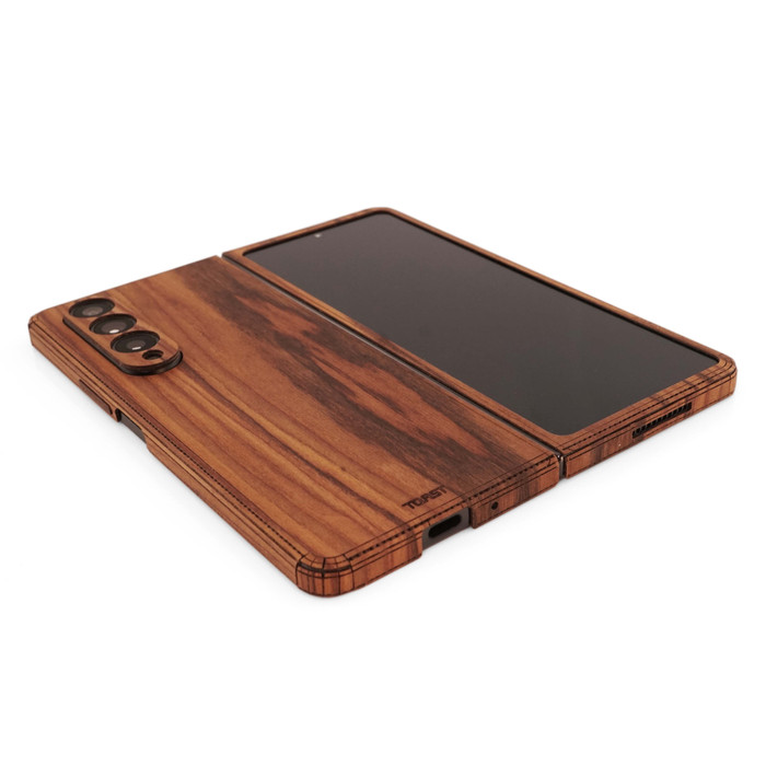 Real Wood Galaxy Z Fold4 Covers, Toast