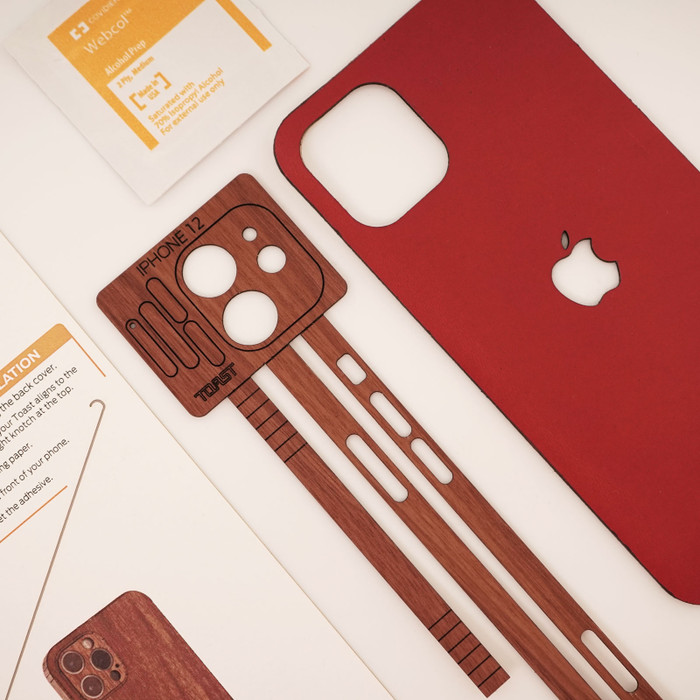 Leather and Wood Combo Cover for iPhone 14, 14 plus, 14 Pro, 14