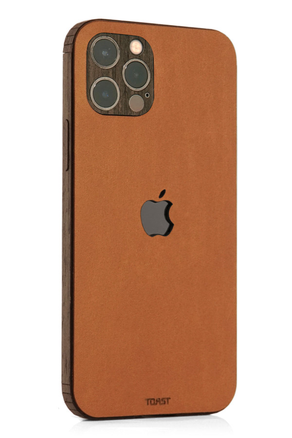 Apple iPhone 14 leather & wood combo cover