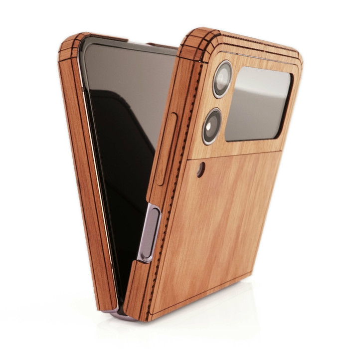 Real Wood Galaxy Z Flip4 Covers |Toast | Made in USA