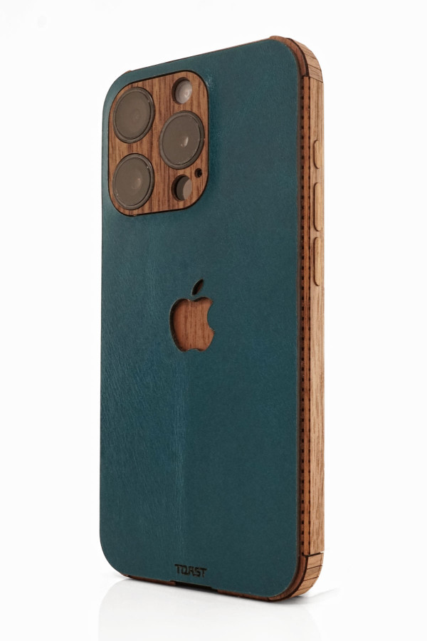 Leather and Wood Combo Cover for iPhone 15, 15 plus, 15 Pro, 15