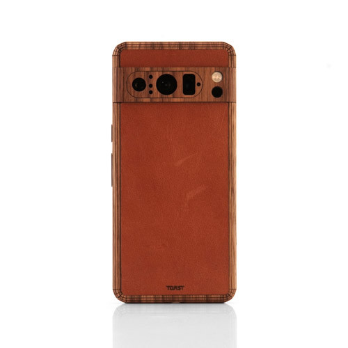 Leather and wood cover for Pixel 8 / 8 Pro | Toast | USA