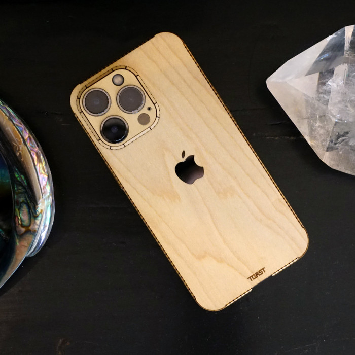 Toast Wood Cover for iPhone 16, 16 Plus, 16 Pro, 16 Pro Max