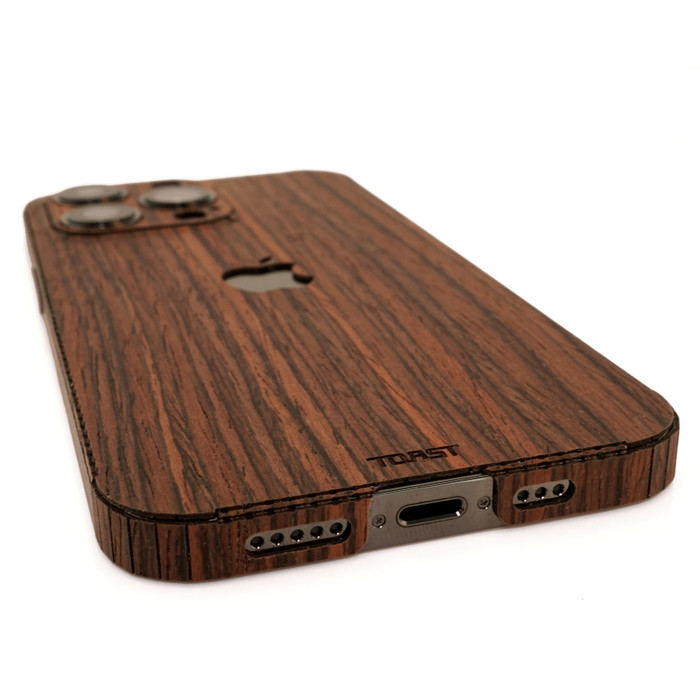 【abcolno 】rhode iPhone16pro+toast Toast Wood Cover for iPhone 16, 16 Plus, 16 Pro, 16 Pro Max