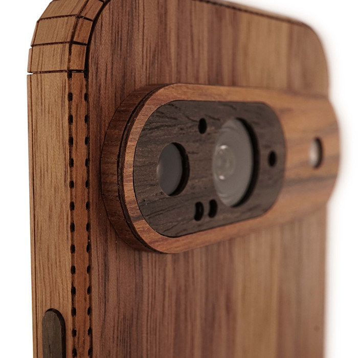 Carveit Funda Magnética De Madera Para IPhone 13 Pro Max [madera Natural Y TPU Suave Negro] A Prueba De Golpes, Funda De Madera única Compatible Con Magsafe (tapiz De Búho, Madera