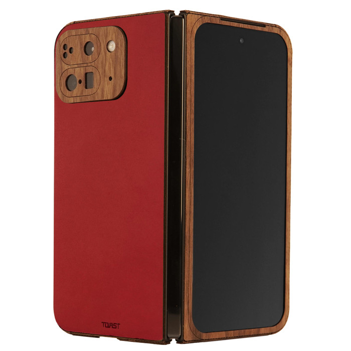 Xinyunew Cover Libro In Pelle Per Google Pixel 9 Con Portafoglio E Supporto - Rossa