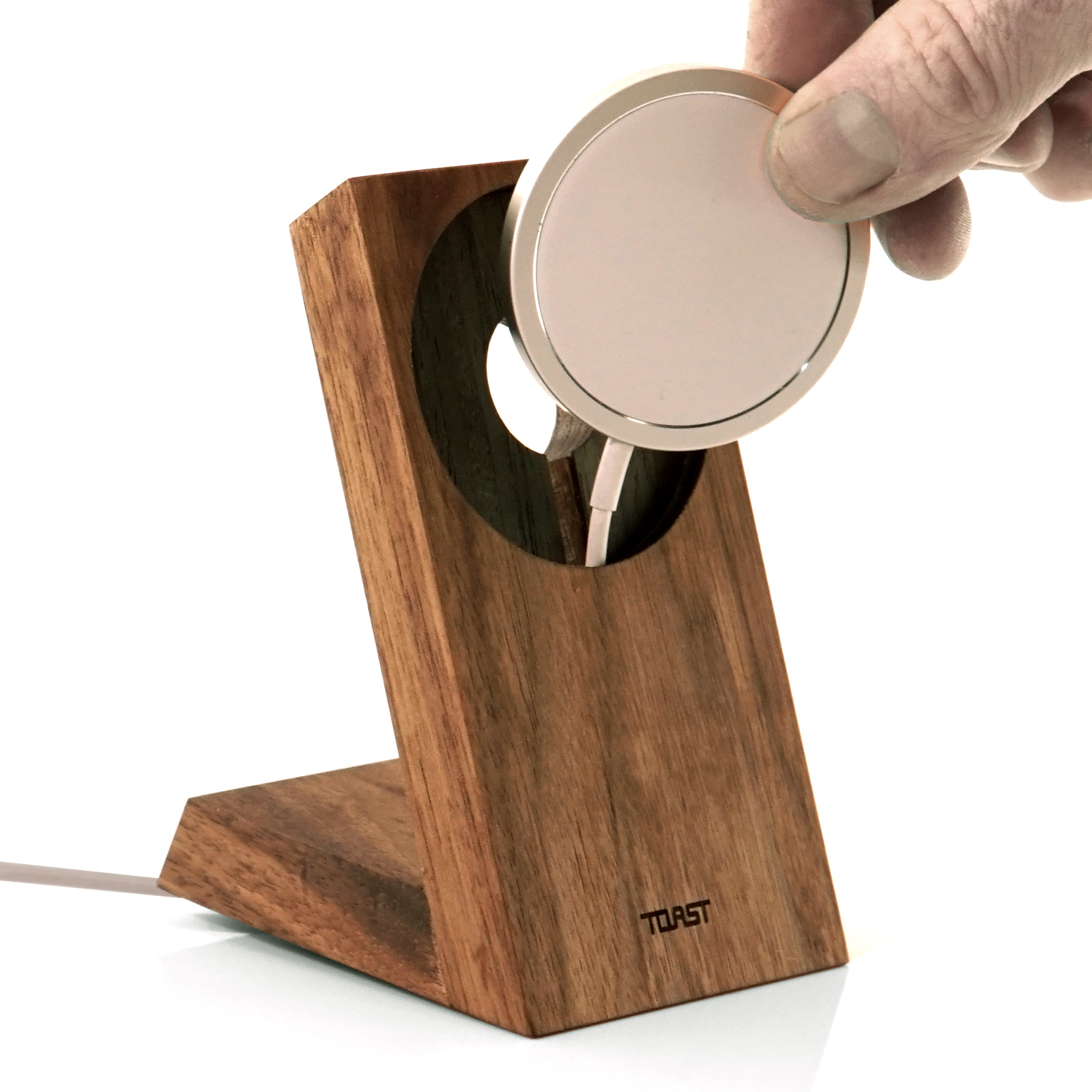 MagSafe Charger Stand (solid hardwood)