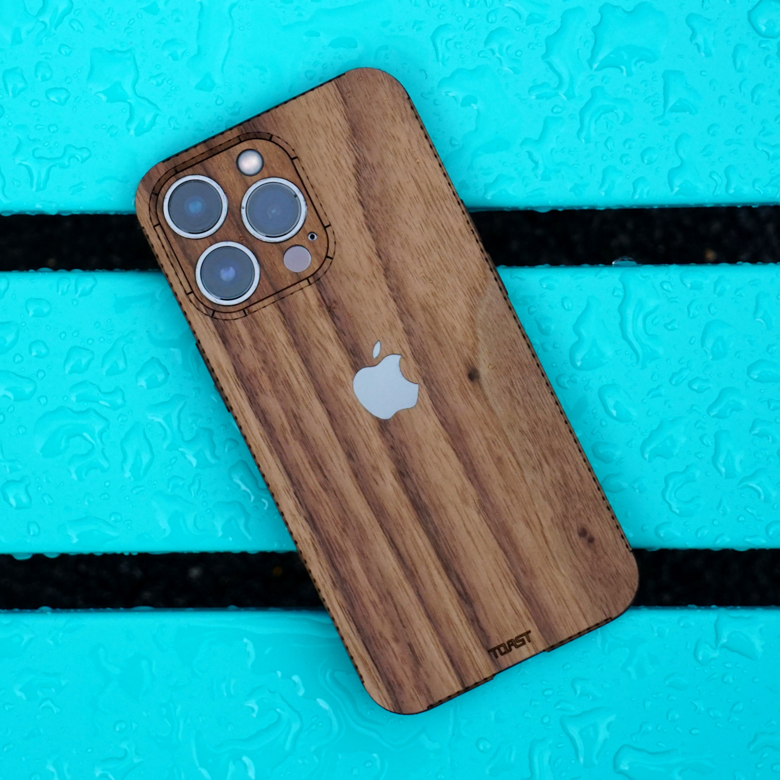 Walnut Pure  Handmade Walnut Wood iPhone 15 Pro MagSafe Case by