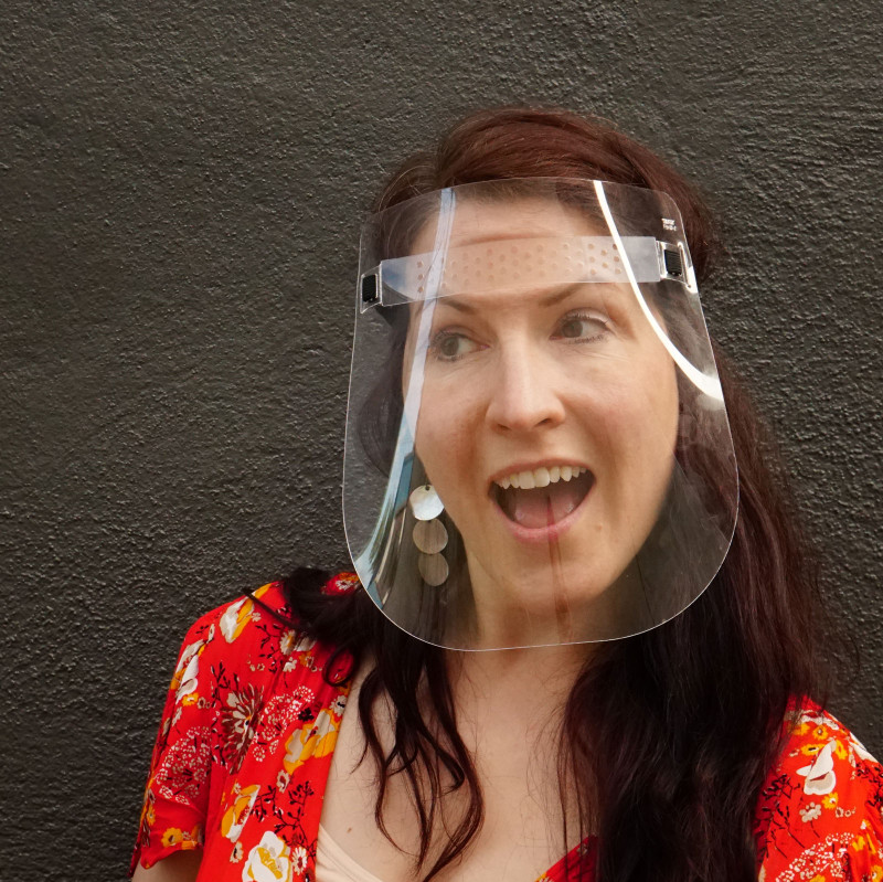 Toast PPE Face Shield, lifestyle.