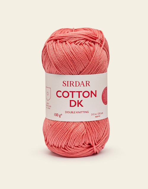 Double knit. Cotton. Mercerised.