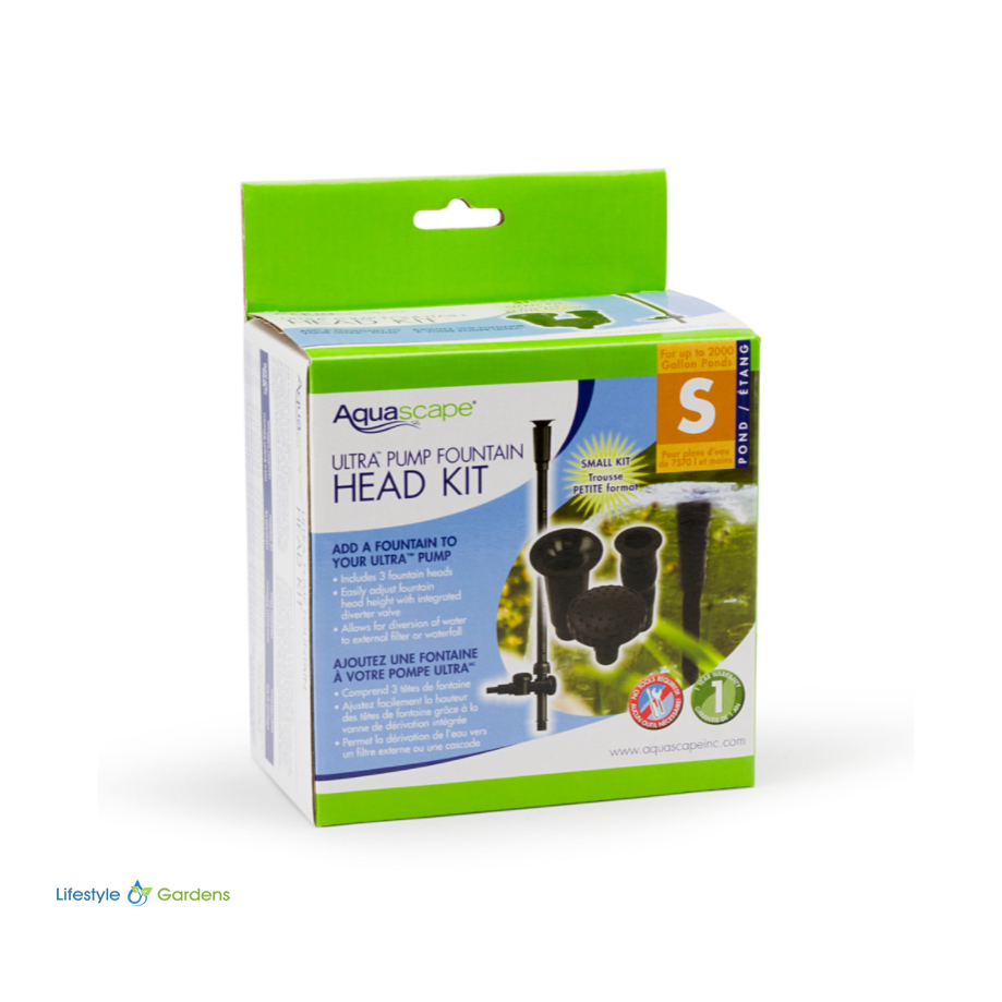 Aquascape Ultra Pump Small Fountain Head Kit – Packaging