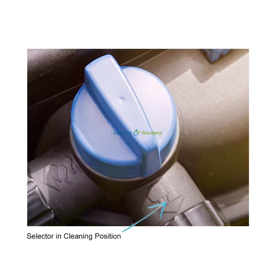 FiltoClear 13000 Selector Cleaning Position