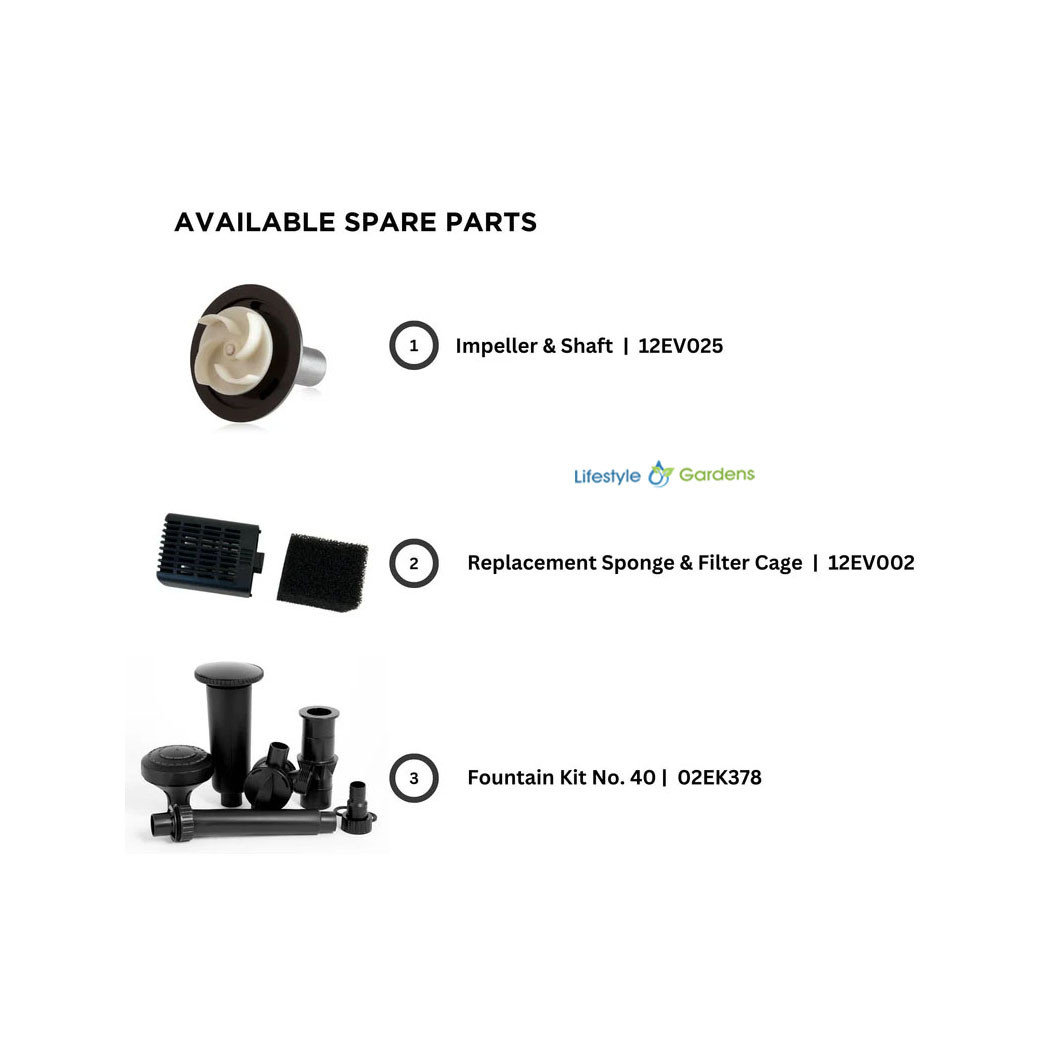 Spare Parts for EV 1900 - 4900