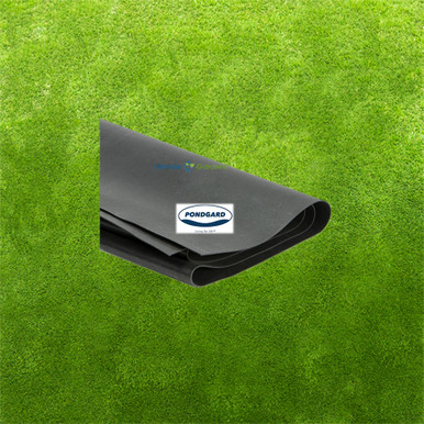 A roll of Elevate Pondgard EPDM rubber pond liner