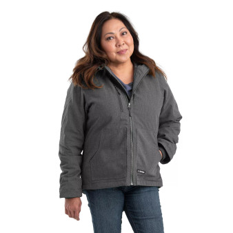 Women's Heathered Duck Hooded Jacket