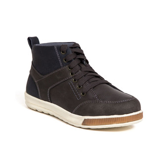 Little and Big Boys Landry Memory Foam Dress Casual Comfort High Top Sneaker Boot