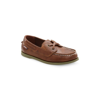 Little Boys Bauk Casual Slip On Faux Lace Up Boat Shoe