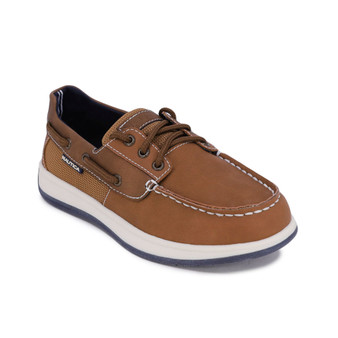 Little Boys Slip-On Boat Shoe with Decorative Laces