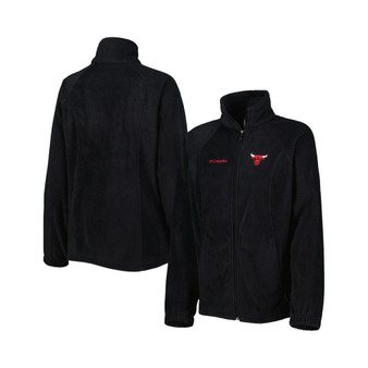 Women's Black Chicago Bulls Benton Springs Raglan Full-Zip Jacket