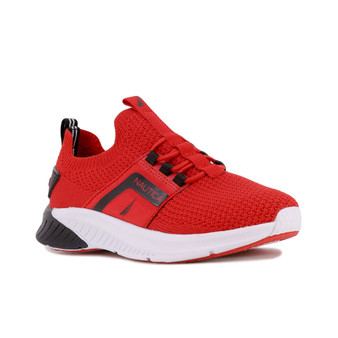 Little Boys Knit Slip-On Bungee Laces Athletic Sneaker