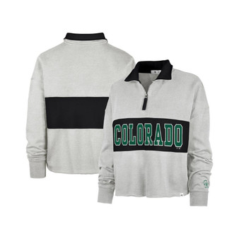 Women's Gray Colorado Rockies City Connect Bae Remi Quarter-Zip Jacket