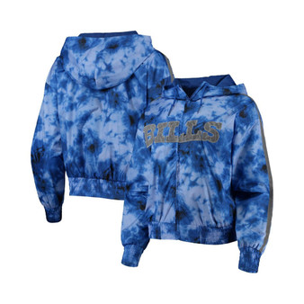 Women's Royal Buffalo Bills Galaxy Full-Zip Windbreaker Hoodie Jacket