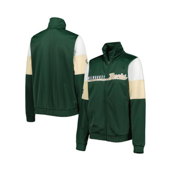 Women's Hunter Green Milwaukee Bucks Change Up Full-Zip Track Jacket