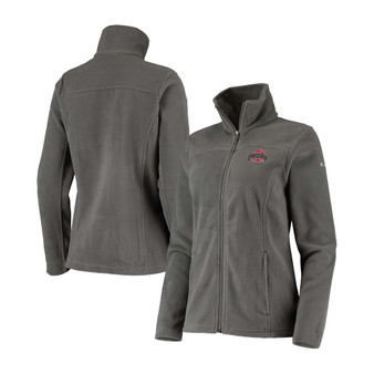 Women's Charcoal Ohio State Buckeyes Give Go Ii Fleece Full-Zip Jacket