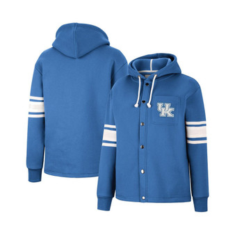 Women's Royal Kentucky Wildcats Mia Striped Full-Snap Hoodie Jacket