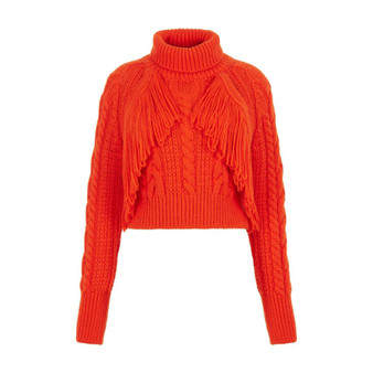 Women's Fringe Knit Sweater