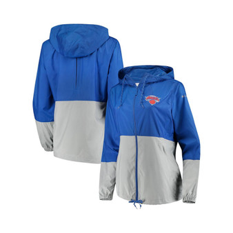 Women's Blue New York Knicks Flash Forward Windbreaker Full-Zip Jacket