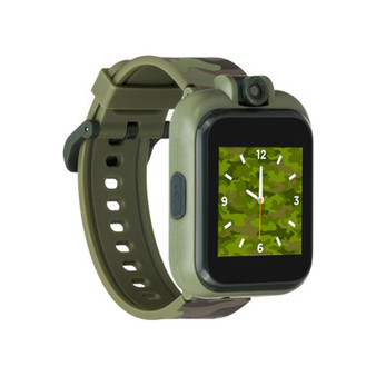 Kid's 2 Olive Camouflage Print Tpu Strap Smart Watch 41mm
