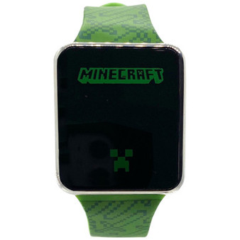 Kid's Minecraft Green Silicone Strap Touchscreen Watch 36x33mm
